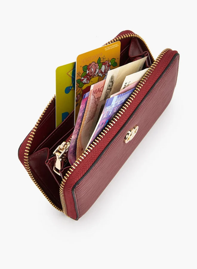 Celeste  Textured Zip Around Wallet for Women | Best Price UAE